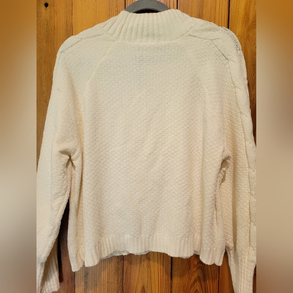 Cozy Cable Knit Cream Sweater - Picture 4 of 10